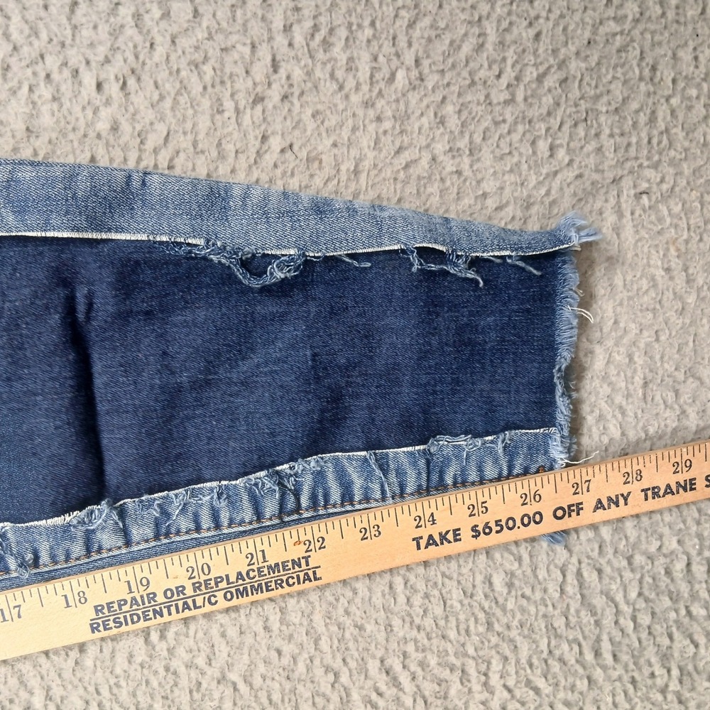 Thrill Jeans Patchwork Distressed Straight Leg Wo… - image 9